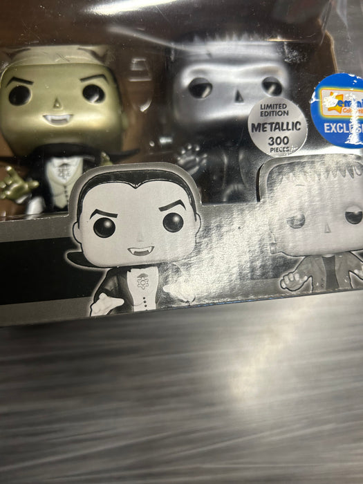 Funko POP! Movies: Universal Monsters (Metallic 300 PCS)(Gemini)(Damaged Box)[4-Pack]