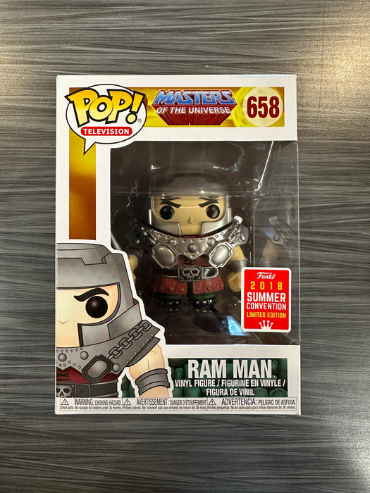 Funko POP! Television: Masters Of The Universe - Ram Man (2018 Summer Convention)(Damaged Box) #658