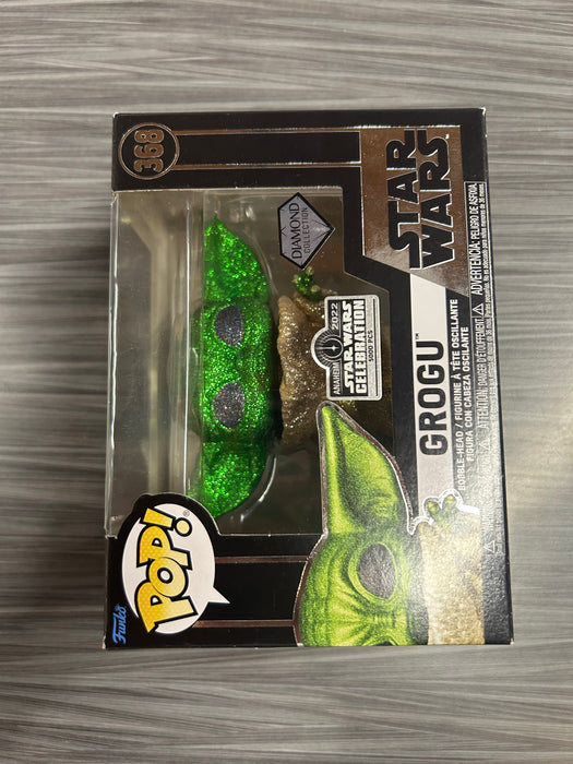 Funko POP! Star Wars: Grogu (2022 Star Wars Convention 5000 Pcs)(Diamond)(Damaged Box) #368