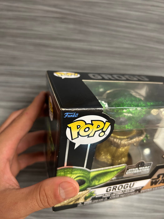 Funko POP! Star Wars: Grogu (2022 Star Wars Convention 5000 Pcs)(Diamond)(Damaged Box) #368