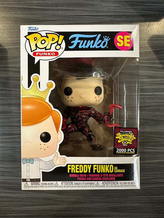 Funko POP! Funko: Freddy Funko as Carnage [Metallic] (Blacklight Battle)(2000 PCS)(Damaged Box) #SE