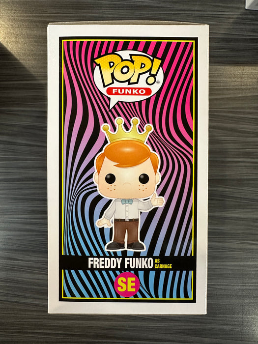 Funko POP! Funko: Freddy Funko as Carnage [Metallic] (Blacklight Battle)(2000 PCS)(Damaged Box) #SE