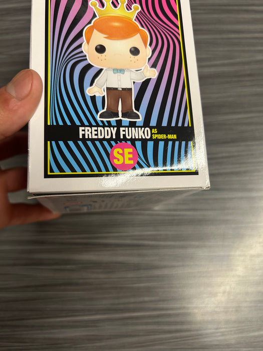 Funko POP! Funko: Freddy Funko As Spider-Man (Blacklight Battle)(4000PCS)(Damaged Box) #SE