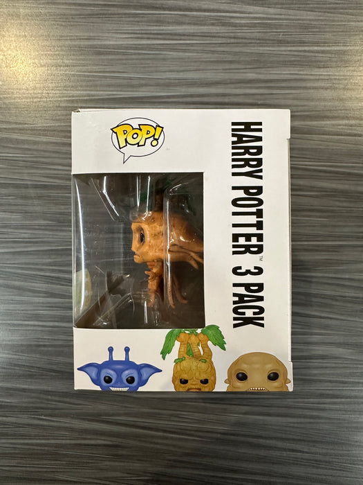 Funko POP! Harry Potter: Cornish Pixie, Mandrake & Grindylow [3 Pack](2016 SDCC)(Damaged Box)