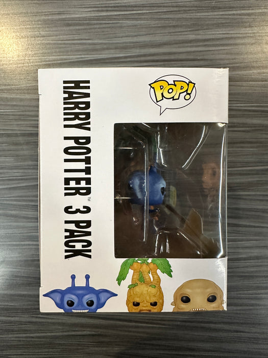 Funko POP! Harry Potter: Cornish Pixie, Mandrake & Grindylow [3 Pack](2016 SDCC)(Damaged Box)
