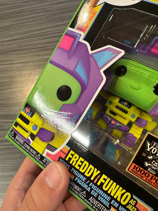 Funko POP! Funtastic Voyage: Freddy Funko as Jazz [Blacklight] (1000 PCS)(Show Edition)(Damaged Box) #SE