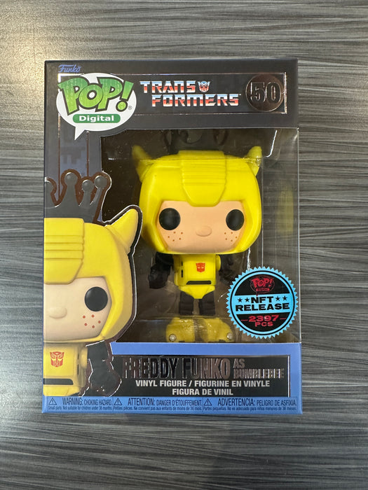 Funko POP! Digital: Transformers - Freddy Funko As Bumblebee (NFT Release)(2397 PCS)(Damaged Box) [A] #50