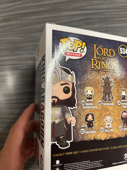 Funko POP! Movies: The Lord of The Rings - King Aragorn (B&N)(Damaged Box) #534
