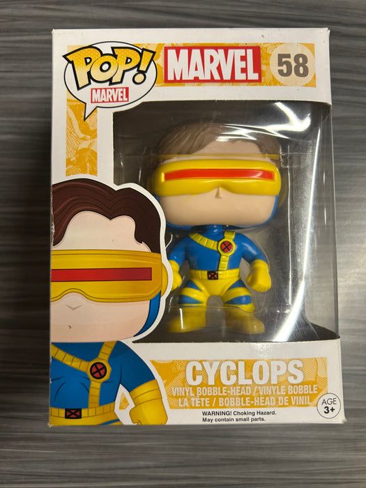 Funko POP! Marvel: Cyclops (Damaged Box*) #58