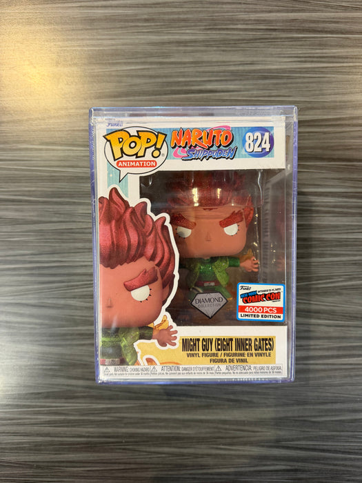 Funko POP! Animation: Naruto Shippuden - Might Guy (Eight Inner Gates)(Diamond)(2023 NYCC 4000 PCS) #824