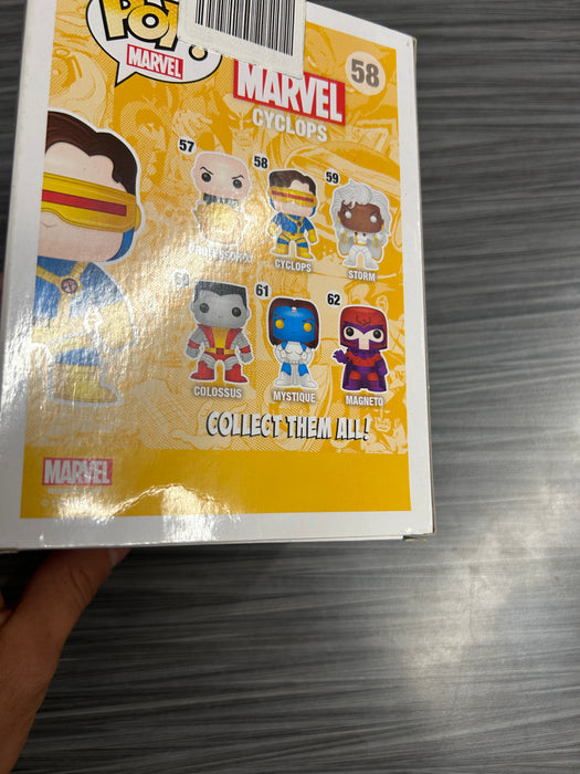 Funko POP! Marvel: Cyclops (Damaged Box*) #58