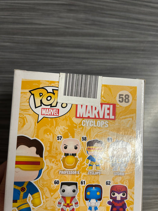 Funko POP! Marvel: Cyclops (Damaged Box*) #58