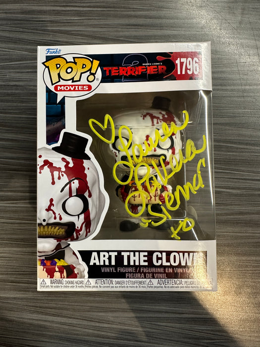 Funko POP! Movies: Terrifier 2 - Art The Clown [With Head] (Signed/Lauren LaVera/JSA) [A] #1796