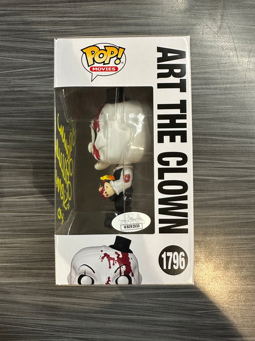 Funko POP! Movies: Terrifier 2 - Art The Clown [With Head] (Signed/Lauren LaVera/JSA) [A] #1796