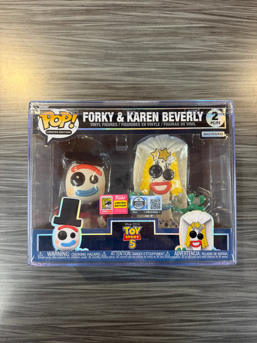Funko POP! Limited Edition: Disney - Toy Story 5: Forky & Karen Beverly (2026 SDCC)(Funko Royalty/3500 PCS) [2-Pack]