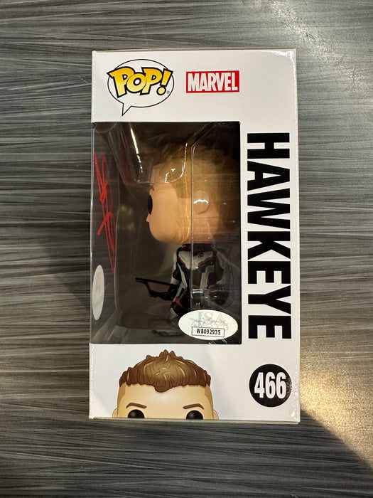 Funko POP! Avengers: Hawkeye (Walgreens)(Signed/Jeremy Renner/JSA)(Damaged Box) #466