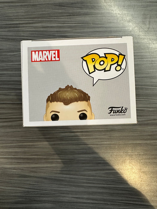 Funko POP! Avengers: Hawkeye (Walgreens)(Signed/Jeremy Renner/JSA)(Damaged Box) #466