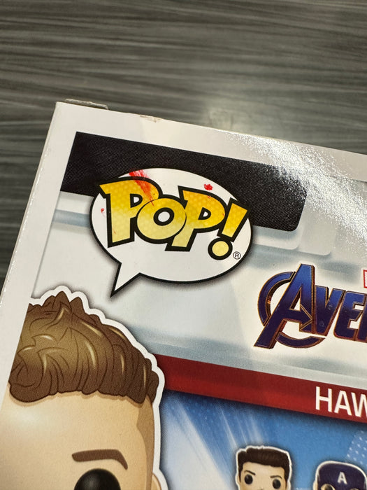 Funko POP! Avengers: Hawkeye (Walgreens)(Signed/Jeremy Renner/JSA)(Damaged Box) #466