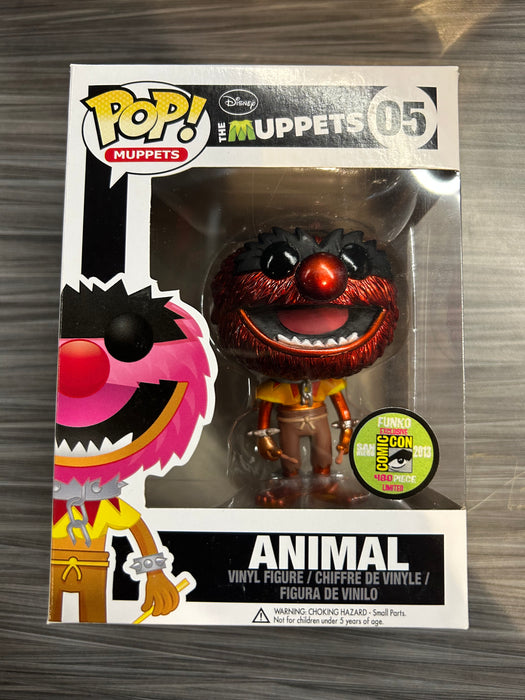 Funko POP! Muppets: Animal [Metallic](2013 SDCC 480 PCS)(Damaged Box) #05