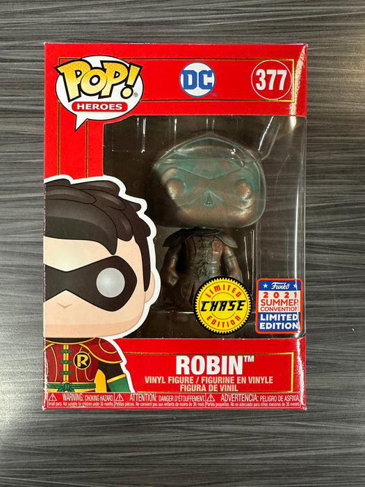 Funko POP! Heores: DC - Robin (CHASE)(2021 Summer Convention)(Damaged Box) #377