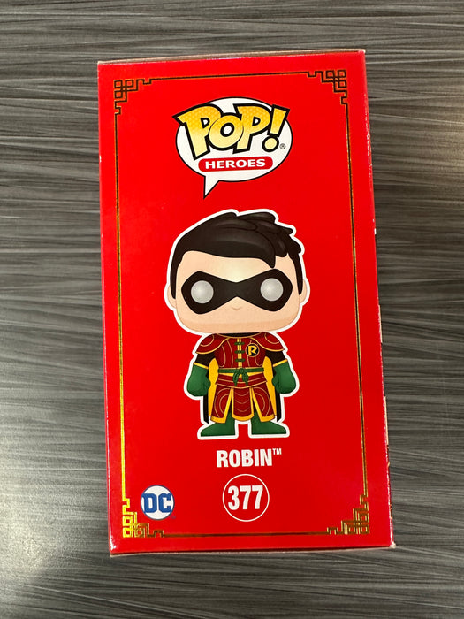 Funko POP! Heores: DC - Robin (CHASE)(2021 Summer Convention)(Damaged Box) #377