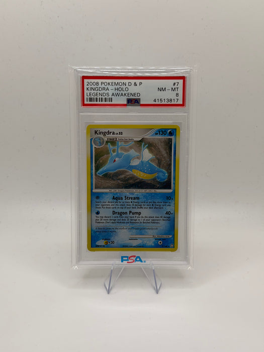 2008 POKEMON D&P Kingdra [Holo] #7 Legends Awakened [NM-MT PSA 8]