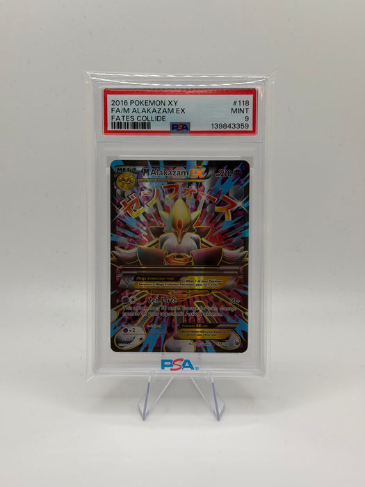 2016 POKEMON XY M Alakazam EX #118 Fates Collide [MINT PSA 9]