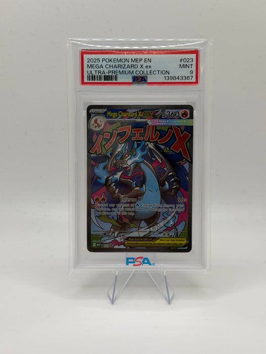 2023 POKEMON MEP EN Mega Charizard X ex #170 Ultra-Premium Collection [MINT PSA 9]