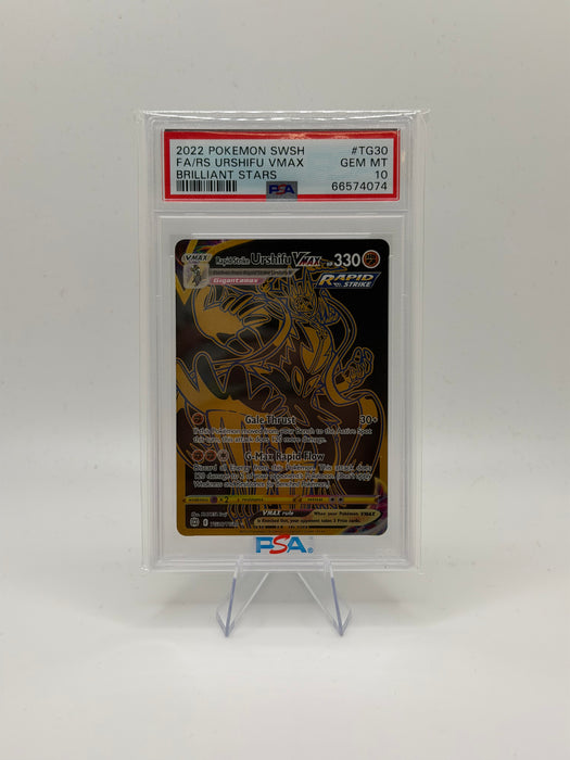 2022 POKEMON SWSH Rapid Strike Urshifu VMAX #TG30 Brilliant Stars [GEM MT PSA 10]