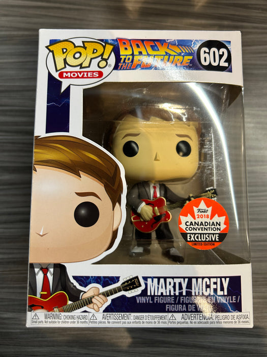 Funko POP! Movies: Back To The Future - Marty Mcfly (2018 Canadian Convention Exclusive)(Damaged Box) #602