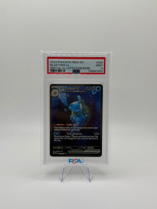2023 POKEMON MEW EN Blastoise ex #200 Special Illustration Rare [MINT PSA 9]
