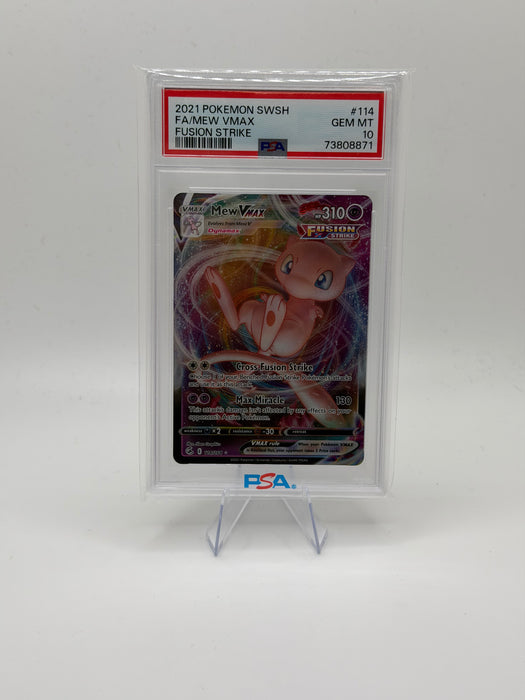2021 POKEMON SWSH Mew VMAX #114 Fusion Strike [GEM MT PSA 10]