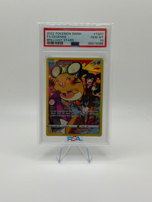 2022 POKEMON SWSH Dedenne #TG07 Brilliant Stars [GEM MT PSA 10]