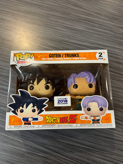 Funko POP! Animation: Dragon Ball Z - Goten & Trunks (2018 Funimation)(Damaged Box) [2-Pack]