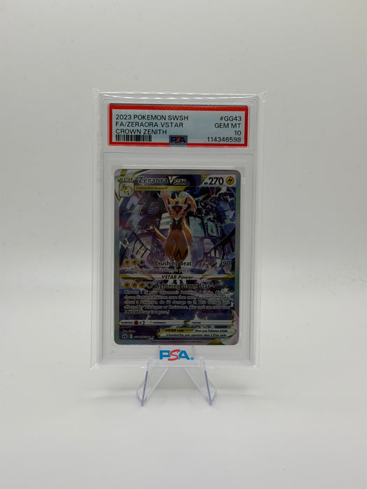 2023 POKEMON SWSH Zeraora VSTAR #GG43 Crown Zenith [GEM MT PSA 10]