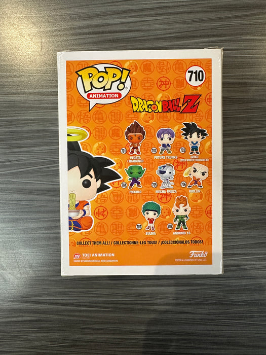 Funko POP! Animation: Dragon Ball Z - Goku [Eating Noodles](Amazon)(Signed/Ian James Corlett)(Damaged Box) #710