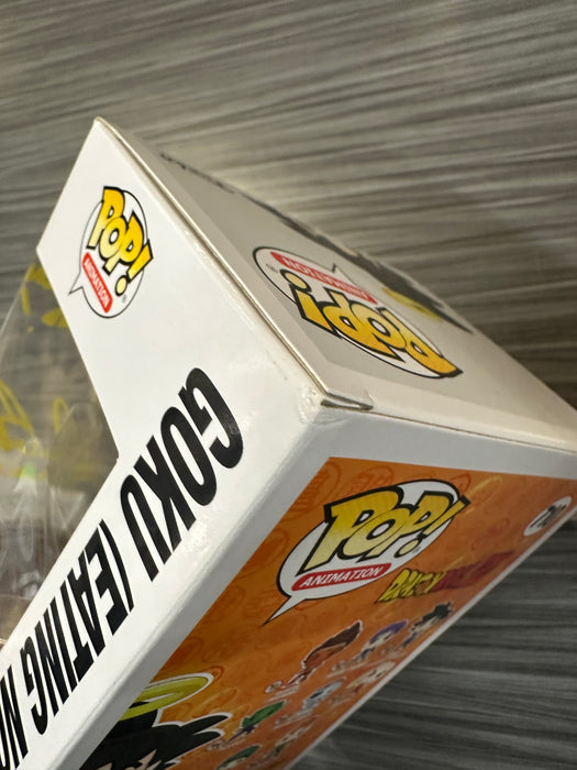 Funko POP! Animation: Dragon Ball Z - Goku [Eating Noodles](Amazon)(Signed/Ian James Corlett)(Damaged Box) #710