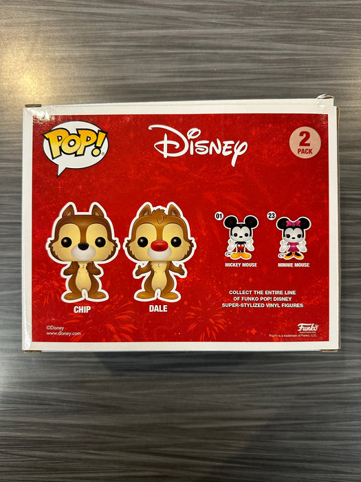 Funko POP! Disney: Chip and Dale  [2-Pack] (Flocked)(2017 SDCC)(Damaged Box)[2-Pack]