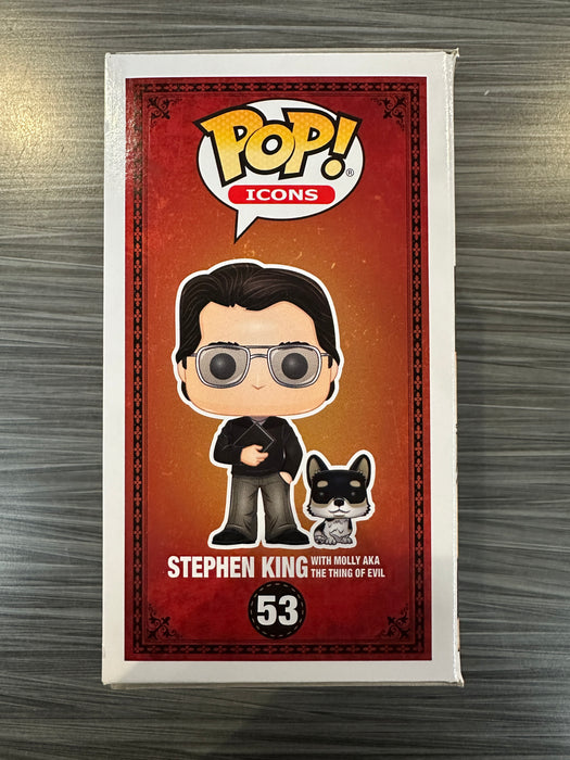 Funko POP! Icons: Stephen King with Molly AKA The Thing Of Evil (FYE)(Damaged Box) #53
