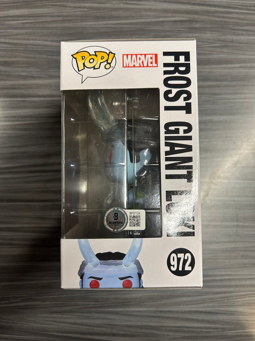Funko POP! Marvel: What If...? - Frost Giant Loki (Signed/ Matt Damon/ Beckett) #972