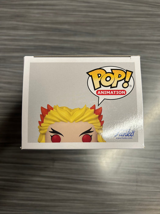 Funko POP! Animation: Demon Slayer - Kyojuro Rengoku (GiTD)(Walmart)(Signed/ Mark Whitten/ PSA)(Damaged Box) #1308