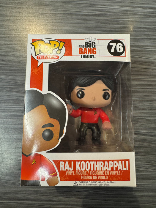 Funko POP! Television: The Big Bang Theory - Raj Koothrappali [Star Trek] (Damaged Box) #76
