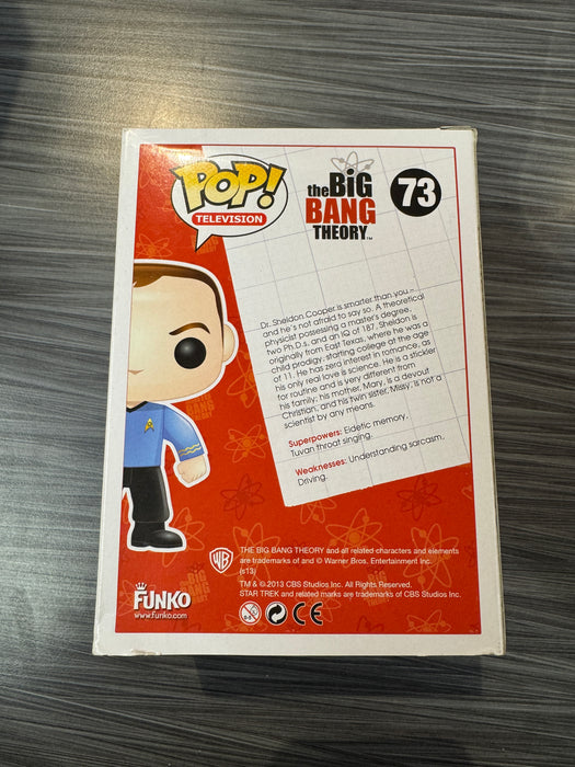 Funko POP! Television: The Big Bang Theory - Sheldon Cooper [Star Trek](Damaged Box) #73