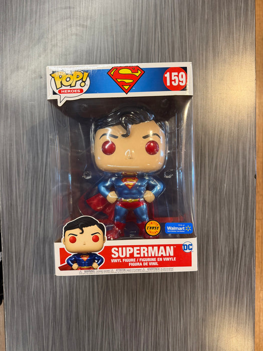 Funko POP! Heroes: DC Superman - Superman (Walmart)(CHASE)[10 Inch](Damaged Box)[B] #159