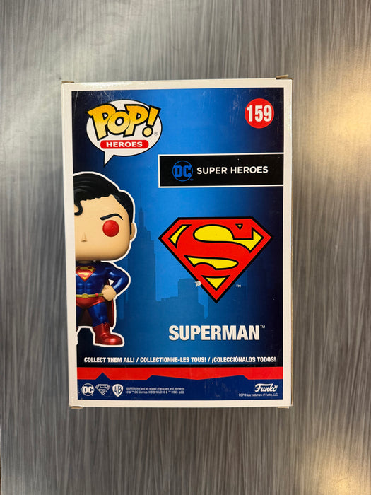 Funko POP! Heroes: DC Superman - Superman (Walmart)(CHASE)[10 Inch](Damaged Box)[B] #159