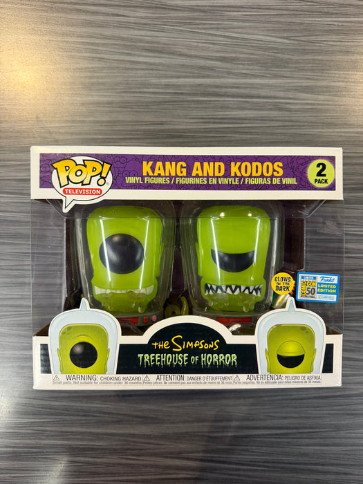 Funko POP! Television: The Simpsons Treehouse of Horror - Kang & Kodos [2-Pack] (GiTD)(2019 SDCC)(Damaged Box)