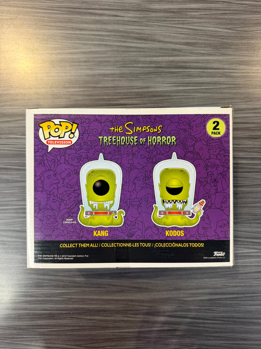 Funko POP! Television: The Simpsons Treehouse of Horror - Kang & Kodos [2-Pack] (GiTD)(2019 SDCC)(Damaged Box)