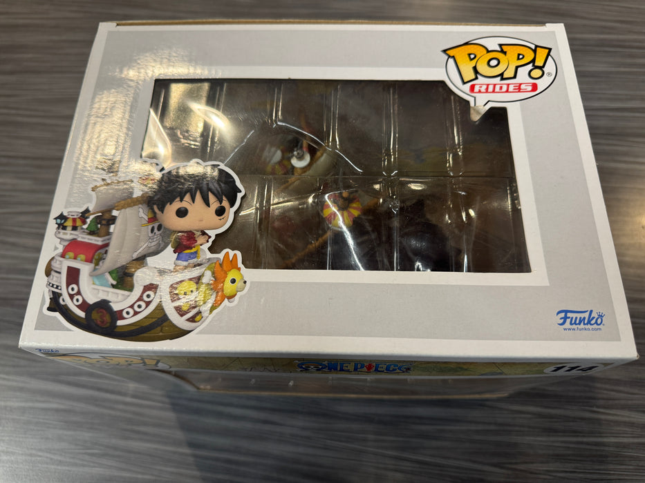 Funko POP! Rides: One Piece - Luffy w/ Thousand Sunny (2022 Winter Convention)(Damaged Box) #114
