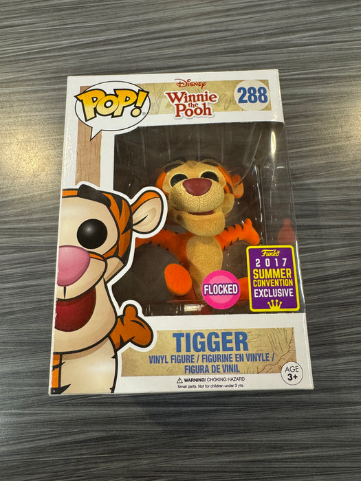 Funko POP! Disney: Winnie The Pooh - Tigger (Flocked)(2017 Summer Convention)(Damaged Box) #288