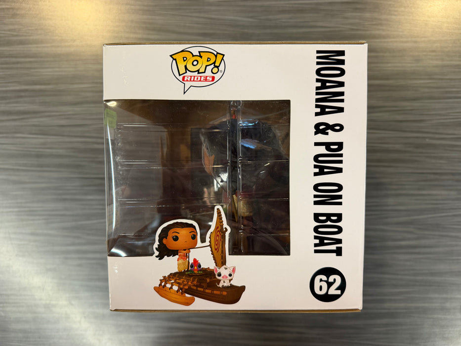 Funko POP Rides! Moana & Pua on Boat (2019 SDCC)(Damaged Box) #62